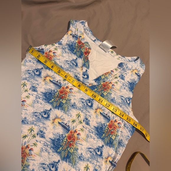 Disney Cruise Line Tropical Tank Top Dress Size S Vacation Aloha Mickey Travel - Picture 7 of 8
